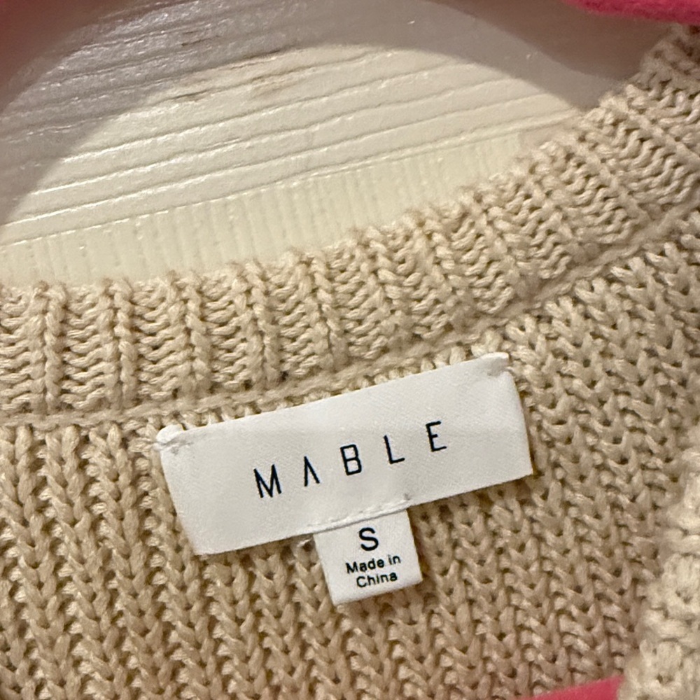 Mable scalloped cropped sweater tank, small - Picture 4 of 7